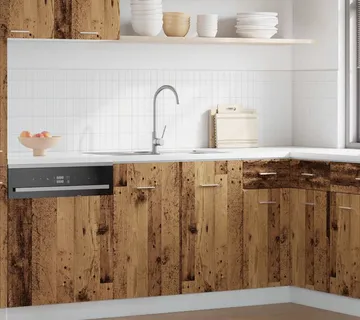 vidaXL Ormarić za sudoper "Lyon" Staro drvo 80x46x81,5 cm Konstruirano drvo - Venlo