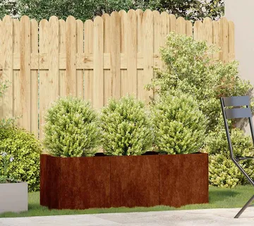 vidaXL Sadilica boja hrđe 120x40x40 cm od pohabanog čelika - Venlo