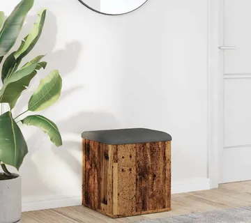 vidaXL Klupa za odlaganje staro drvo 42x42x45 cm izrađeno drvo - Venlo