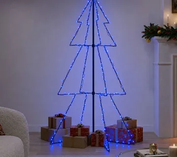 vidaXL Stožasto božićno drvce 200 LED unutarnje i vanjsko 98 x 150 cm - Venlo