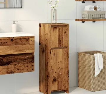 vidaXL Kupaonski ormarić staro drvo 30x30x95 cm izrađeno drvo - Venlo