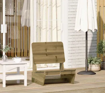 vidaXL Vrtna stolica 60x64x70,5 cm od impregnirane borovine - Venlo
