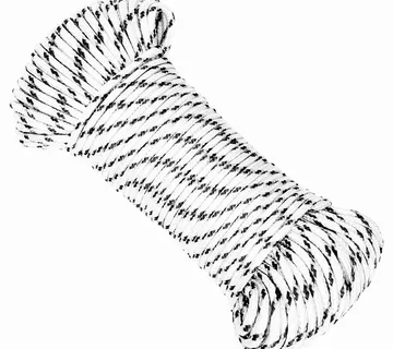vidaXL Pleteni brodski konop bijeli 3 mm x 50 m poliesterski - Venlo