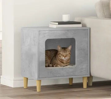 vidaXL Mačja Kuća Beton 51 x 30 x 52 cm Konstruirano drvo - Venlo