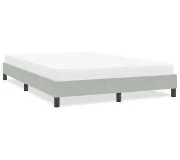 vidaXL Okvir kreveta bez madraca svijetlo sivi 160x210 cm baršun - Venlo