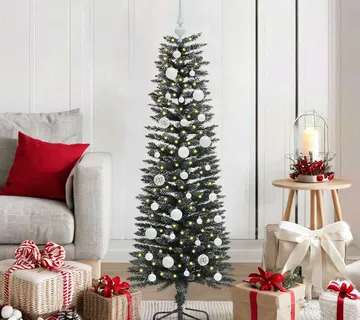 vidaXL Umjetno božićno drvce Zelena 120 cm PVC, Plastika i Čelik - Venlo