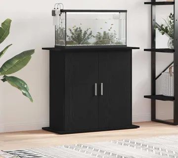 vidaXL Stalak za akvarij crni hrast 81x36x73 cm Konstruirano drvo - Venlo