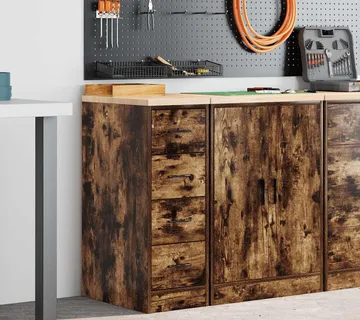 vidaXL Garažni ormar za odlaganje 30x51x85 cm masivne borovine - Venlo