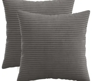 vidaXL Presvlaka za jastuk 2 pcs HEERLEN Tamnosiva 35 x 35 cm Kord - Venlo