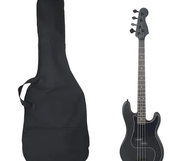 vidaXL Električna bas gitara za početnike s torbom crna 4/4 46 " - Venlo