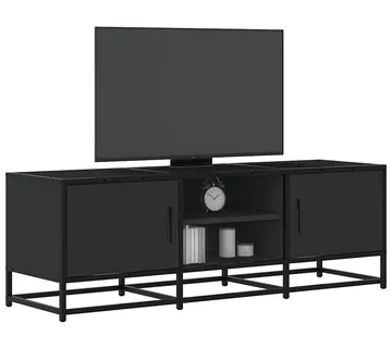 vidaXL TV ormarić crni 120x35x41 cm Konstruirano drvo i metal - Venlo