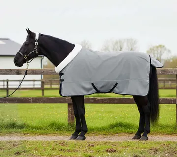 vidaXL Pokrivač za konje Potpuno svijetlosiva 155 cm Polartec - Venlo