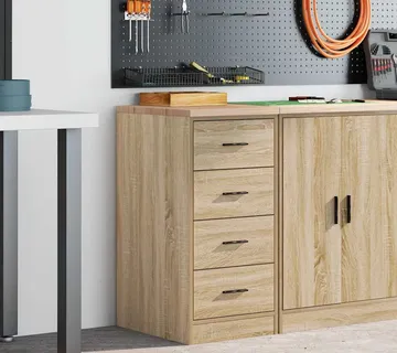 vidaXL Garažni ormar za odlaganje 40x51x85 cm masivne borovine - Venlo