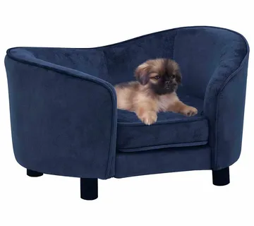 vidaXL Sofa za pse plava 69 x 49 x 40 cm plišana - Venlo