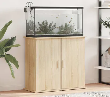 vidaXL Stalak za akvarij Sonoma hrast 81x36x73 cm Konstruirano drvo - Venlo