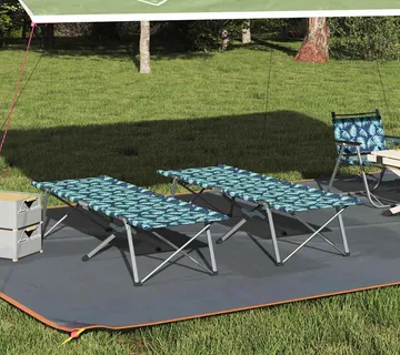 vidaXL Sklopivi kamperski krevet 2 kom. Šuma 194 x 62,5 x 42,5 cm - Venlo
