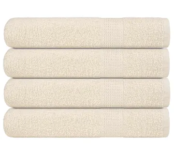vidaXL Ručnici FROGN 4 kom krem boje 100x200 cm 360 g/m² - Venlo