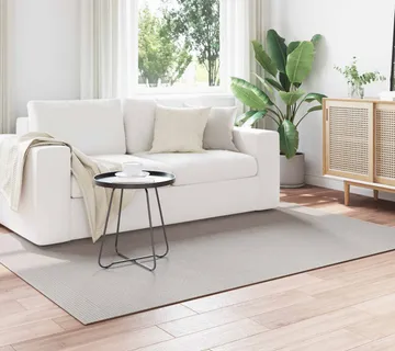 vidaXL Tepih za unutrašnjost LUGO Krem 170 x 120 cm Poliester - Venlo