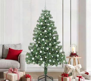 vidaXL Božićno drvce Zelena 210 cm PVC - Venlo
