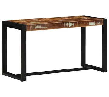 vidaXL Višebojna klupa 80x35x45 cm Obrađeno puno drvo - Venlo