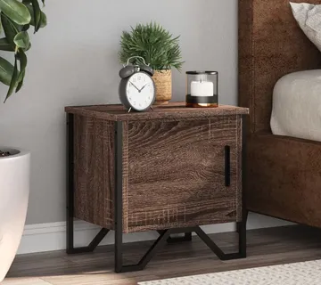 vidaXL Noćni ormarići 2 kom boja smeđeg hrasta 40x30x40 cm drveni - Venlo