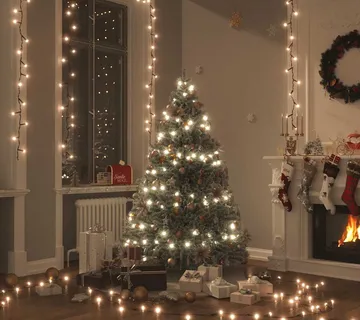 vidaXL Svjetlosna traka s 400 LED žarulja 40 m 8 efekata topla bijela - Venlo