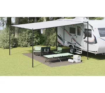 vidaXL Teppi za šator Svijetlo siva 500 x 250 cm Polietilen - Venlo