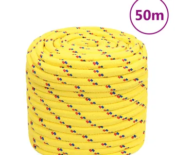 vidaXL Brodski konop žuti 18 mm 50 m od polipropilena - Venlo