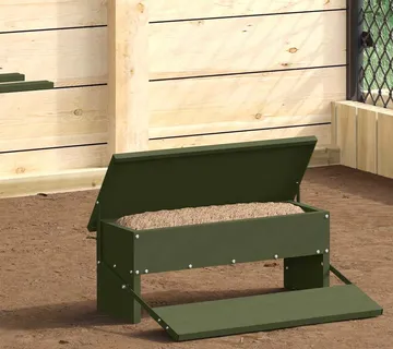 vidaXL Feeder s nogom za piliće Maslinastozelena 48,5 x 39,5 x 19 cm - Venlo