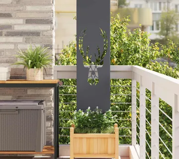 vidaXL Privatnost u vrtu Antracit 32 x 140 cm Hladno valjana čelična - Venlo