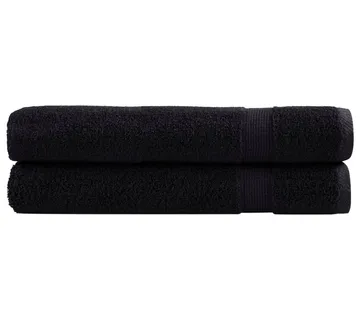 vidaXL Ručnici za saunu SOLUND 2 kom crni 80x200 cm 600 gsm - Venlo