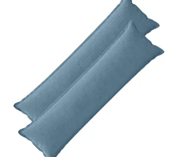 vidaXL Presvlaka za jastuk 2 kom. HOUTEN Plava 40 x 145 cm Kord - Venlo