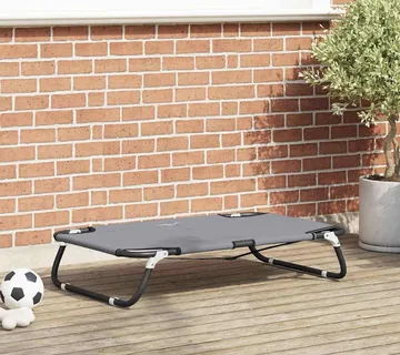 vidaXL Krevet za psa 70 x 46 x 18 cm Čelik Svjetlosiva - Venlo