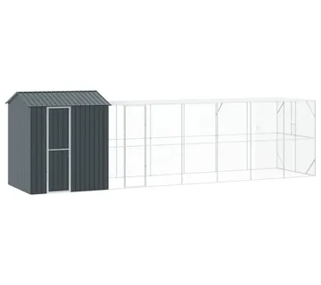 vidaXL Kavez za ptice Antracit 824 x 208 x 247 cm Cinkani čelik - Venlo