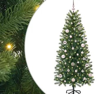 vidaXL Umjetno božićno drvce Zelena 150 cm PE i PVC - Venlo