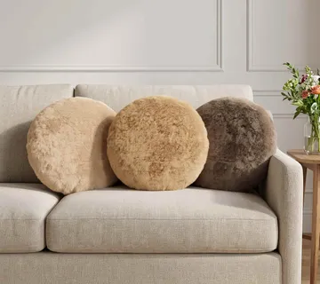 vidaXL Presvlaka za jastuk 2 kom. HEERLEN Sivosmeđa Ø 40 cm - Venlo