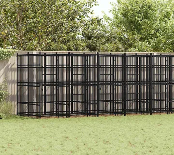 vidaXL Vanjski kavez za pse čelični 16,59 m² - Venlo