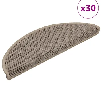 vidaXL Samoljepljivi otirači za stepenice 30 kom 56x17x3 cm tamnobež - Venlo