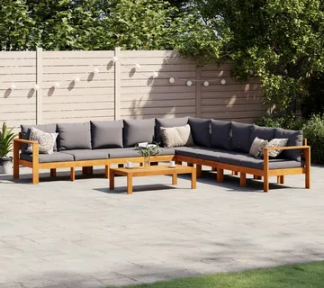 vidaXL 6-dijelna set vrtnih sofa s jastucima masivno bagremovo drvo - Venlo
