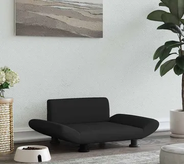 vidaXL Krevet za pse crni 70 x 45 x 28 cm od tkanine - Venlo