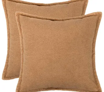 vidaXL Presvlaka za jastuk 2 pcs HOUTEN Bež 50 x 50 cm Bouclé - Venlo