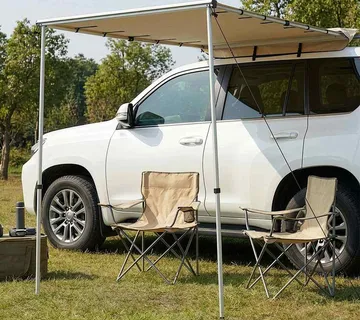 vidaXL Tenda za kamp-prikolicu i karavan 1,2 x 2 x 2,15 m bež - Venlo