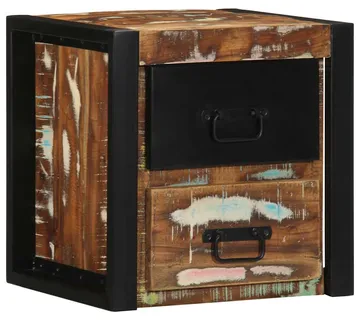 vidaXL Noćni ormarić Višebojni 40x35x40 cm Obrađeno puno drvo - Venlo
