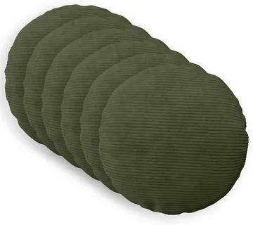 vidaXL Presvlaka za jastuk 6 pcs HEERLEN Zelena Ø 40 cm Kord - Venlo