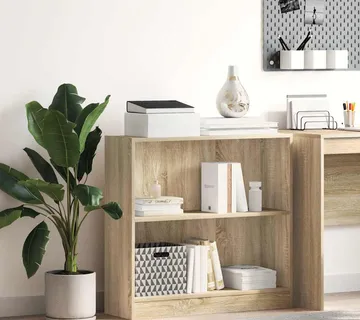 vidaXL Polica za knjige sonoma hrast 80x24x75 cm izrađeno drvo - Venlo