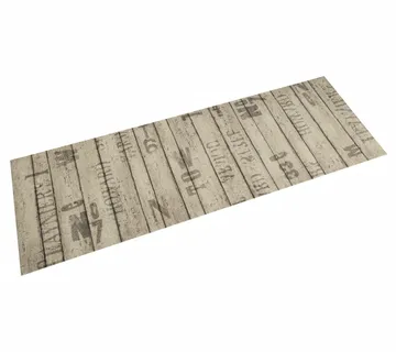 vidaXL Kuhinjski tepih perivi s uzorkom ograde 45 x 150 cm baršunasti - Venlo