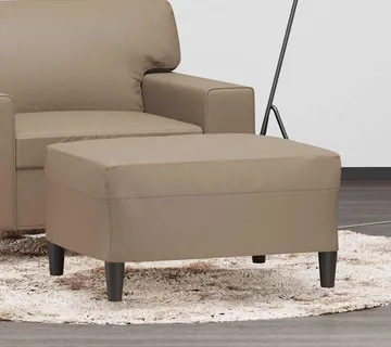 vidaXL Tabure boja cappuccina 70 x 55 x 41 cm od umjetne kože - Venlo