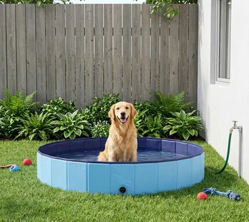 vidaXL Bazen za pse Ø300 x 38 cm Debeli PVC Plava - Venlo