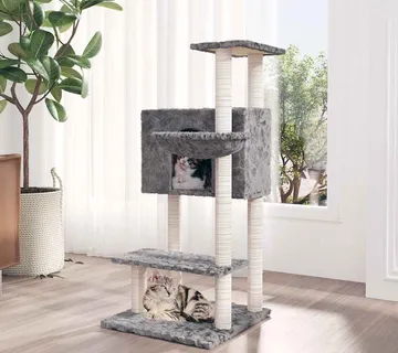 vidaXL Penjalica za mačke sa stupovima za grebanje svjetlosiva 108,5cm - Venlo