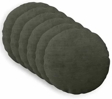 vidaXL Presvlaka za jastuk 6 pcs HEERLEN Antracit Ø 40 cm Kord - Venlo
